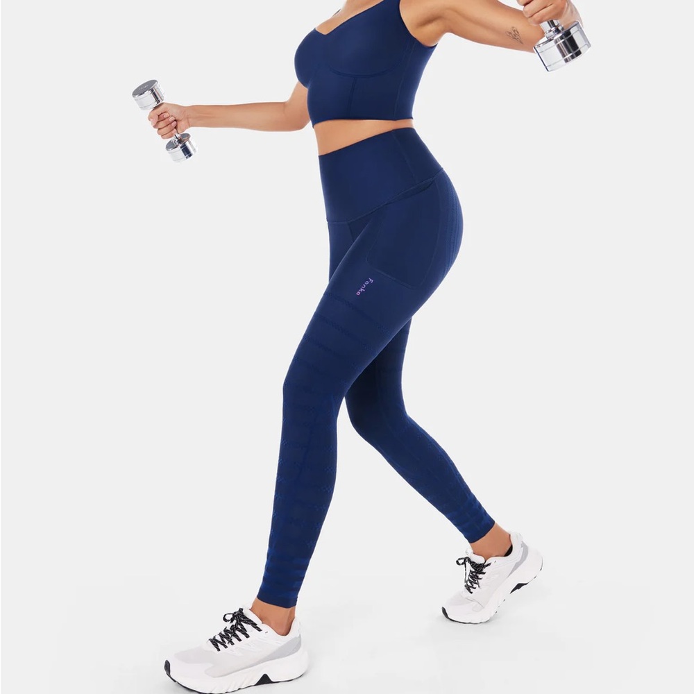 Fanka Women's Body Sculpt Recovery Leggings Navy Blue - Picture 4 of 10